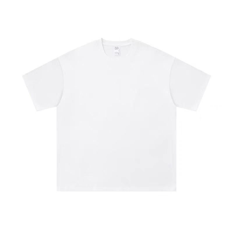 500g Combed Cotton Unisex Solid Color Short Sleeve T-Shirt