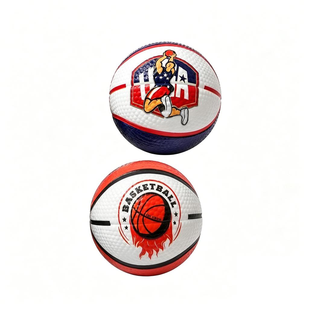 9cm Mini Basketball for Kids Solid PU Material High Elasticity Indoor Outdoor Toy Suitable for Toddlers and Preschool Children