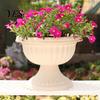 Vaso da Fiori in Plastica, Fioriera a Forma di Calice, Fioriera Leggera con Fori di Drenaggio Decorativi per Interni Esterni Giardino Patio