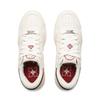 New LiNing Moon White 3 Cushioning Lightweight Low Top Skateboard Shoes Women's Beige Red AGCV078-14