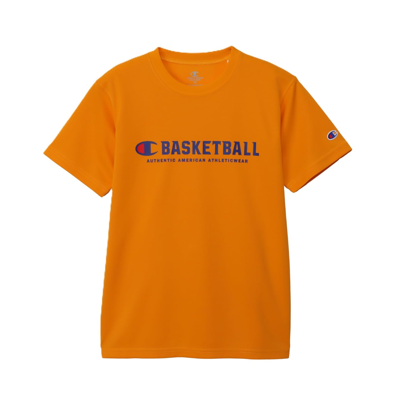 

Champion Short Sleeve Basketball Orange and with a Rubber Boys T-Shirt, Sherbet, CK-BB332, Quick-Drying, Breathable, Antibacterial, Odor-Resistant,