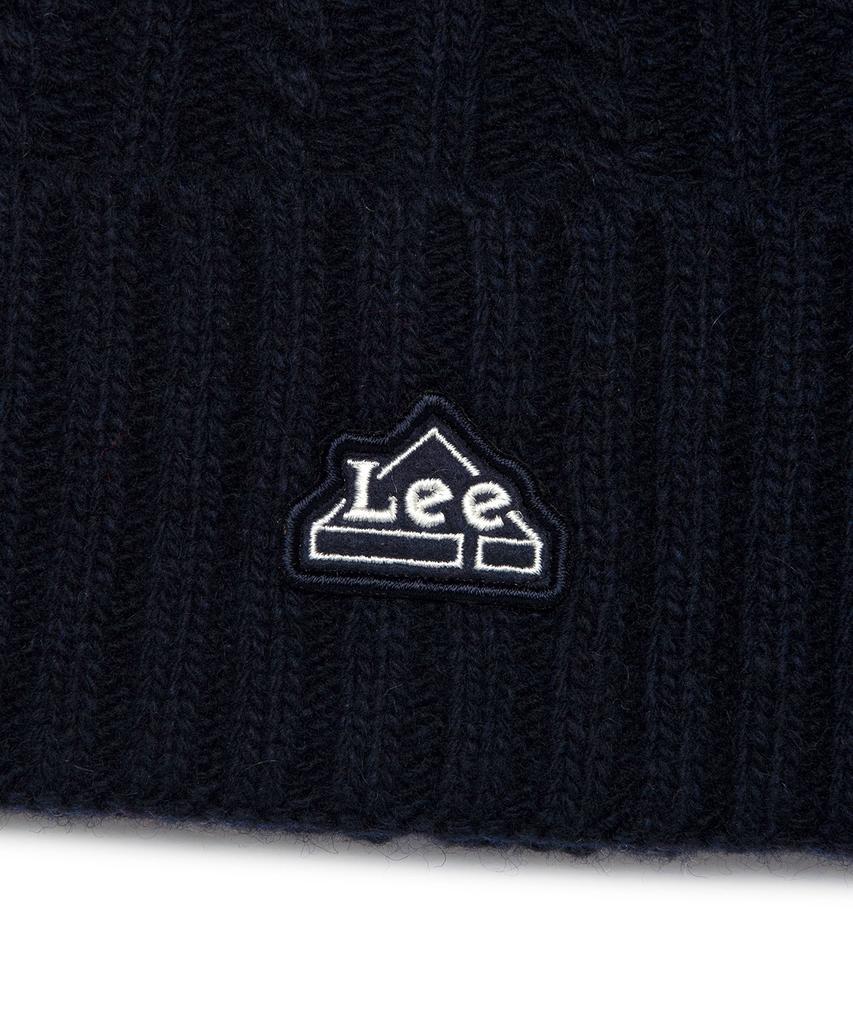LEE Cable Knit Beanie Navy
