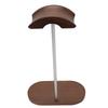Walnut Headphone Stand Headset Holder with Aluminum Alloy Supporting Bar Wood Base for Gaming Headphones Display