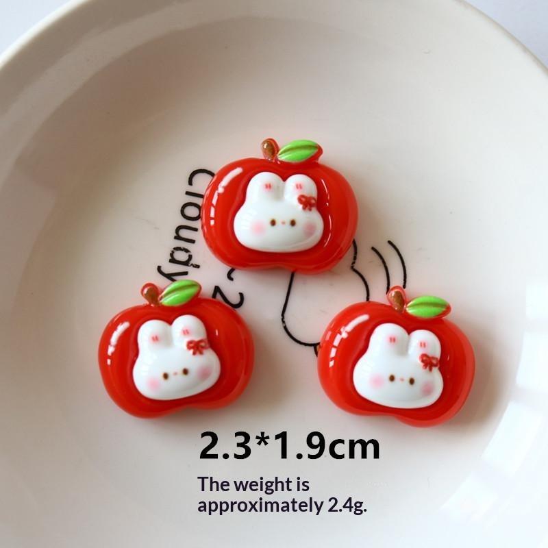 10Pcs Cute Cartoon Christmas Christmas Tree Resin Flatback Cabochon Diy For Phone Case Hairpin Keychain Earrings Scrapbook