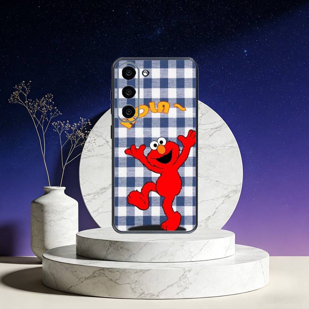 Sesame S-Street Cookie Elmo Phone Case For Samsung Galaxy A73,A72,A71,A70,A53,A52,A51,Others Soft Black Cover