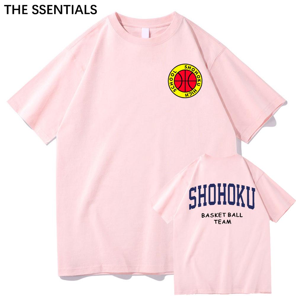 Anime Slam Dunk T Shirt Unisex /Women Harajuku Graphic Hanamichi Tshirt Unisex Unisexga Cartoon Aesthetic Letter Print Cotton Tee Shirt