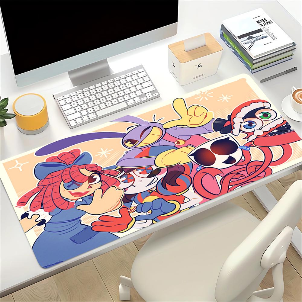 Happy Cartoon Characters Large Gaming Mouse Pad Nonslip Rubber Base Waterproof Desk Mat For Office Pc Laptop