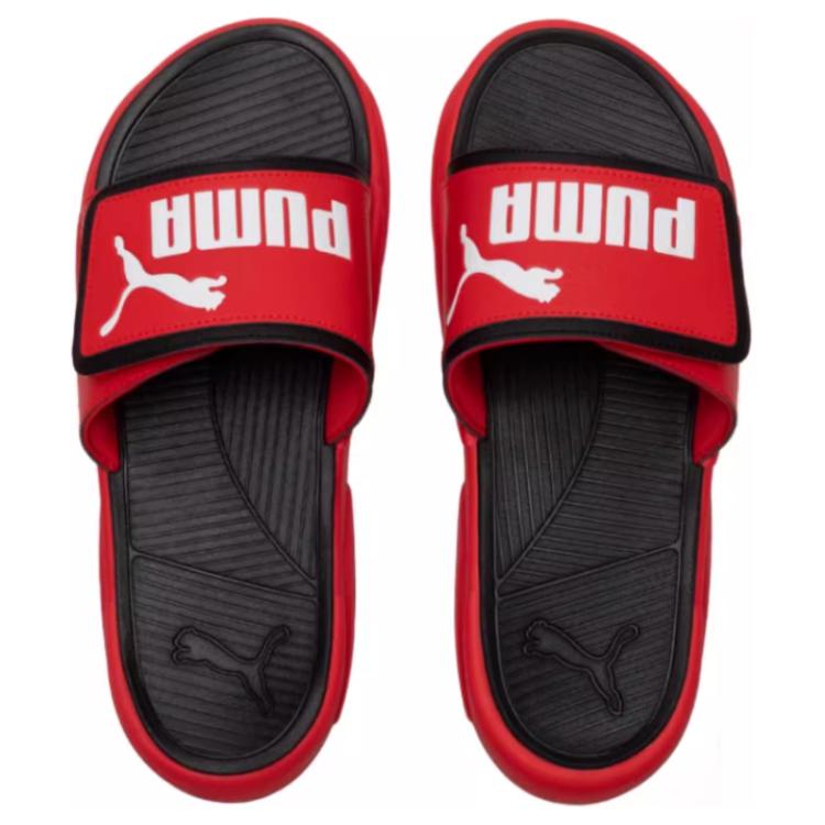Puma Royalcat Comfort Versatile Comfortable Slide Sandals Unisex Footwear Red 372280-27