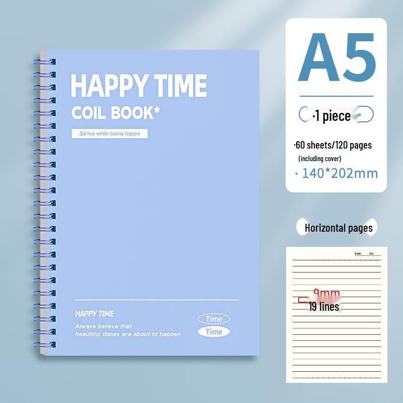 Coil-Bound B5 Notebook: Simple, High-Value for College & Junior High Students