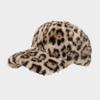 Thickened Leopard Baseball Cap Warm Faux Fur Hat Fashion Snapback Hats  Sports
