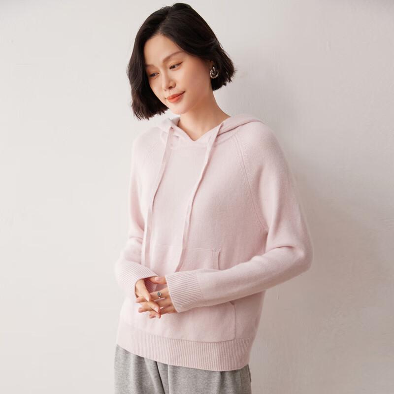 Fanzhen Women's Hooded Cashmere Blend Sweater