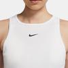 Nike Sportswear Essentials Embroidered Logo Training Tank Top Women Tops White CZ9815-100