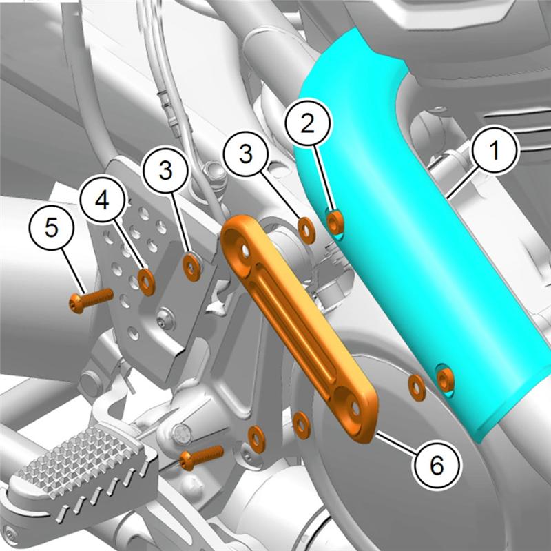 

Durable-Motorcycle Exhaust Pipe Cover Exhaust Pipe Cover For PAN 1250 S PA1250 S Pan 1250 carbon fiber pattern