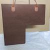 1PC With Leather Handle Basket Organizer For Office Felt Storage Basket Staircase Basket Foldable