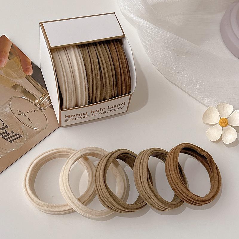 Colorful, High-Elasticity Hair Ties for Ponytails & Buns - Non-Damaging.