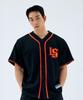 Levasse Mesh Baseball Regular-Fit Jersey_Black/Orange