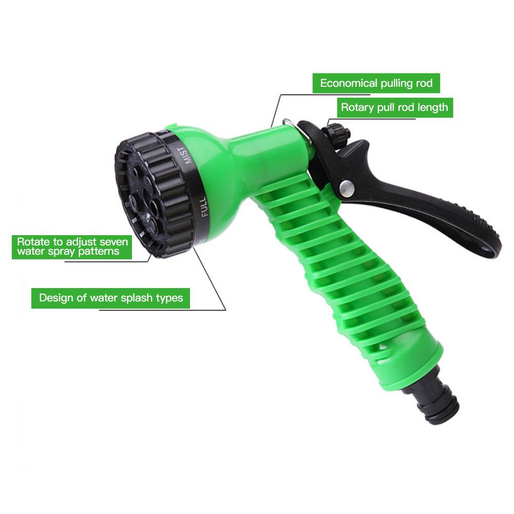 7 Modes High Pressure Water Gun Adjustable Hose Nozzle Multifunction Garden Watering Sprayer Car Washing Irrigation Cleaning Tool