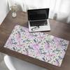 Vinyl Desk Mat with Pastel Floral Pattern 100x50 cm