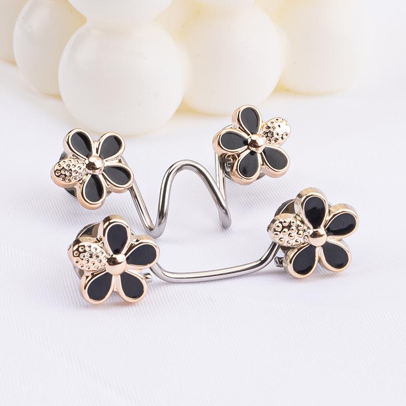 2/1Pairs Flowers Buckle Pant Waist Tightener Detachable Waist Buttons Pins Belts Accessories Pants Clips No Sewing Waistband 1 Pair
