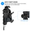 Ball Head Model, Motorcycle Phone Holder, 15W Wireless Fast Charging Phone Holder, Rain Proof and Anti-shake Takeaway Navigation Holder