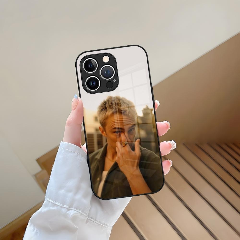 Drew Starkey Actor Phone Case Tempered Glass For IPhone 13 17 15 16 14 12 11 Pro Max Plus Mini XR XS SE2020 Coque