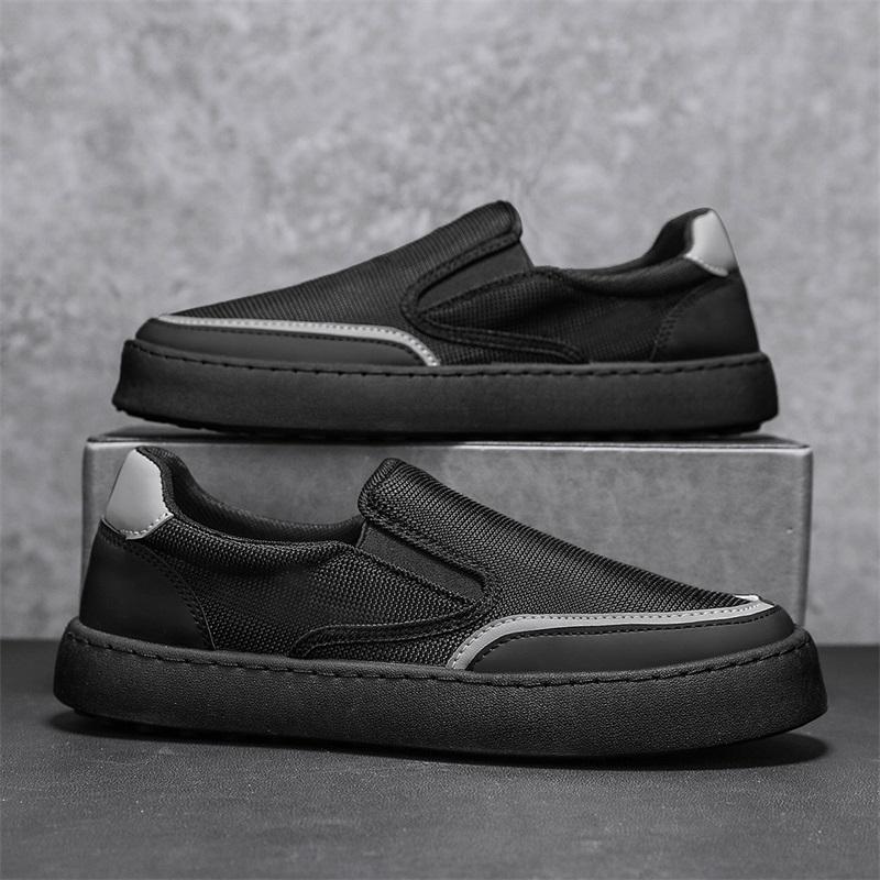 Fashion 2025 Summer New Breathable Mesh Cloth Shoes Lightweight Men's Canvas Casual Shoes Mesh Surface Light Luxury Cloth Shoes