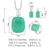 New Huameimei Jewelry Set Earrings Necklaces Rings Paraiba Style High End Women's Batch