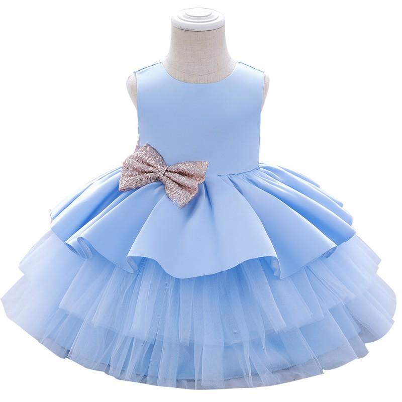 Baby Girls Princess Dress Toddler Birthday Wedding Lace Gown Formal Party Kids