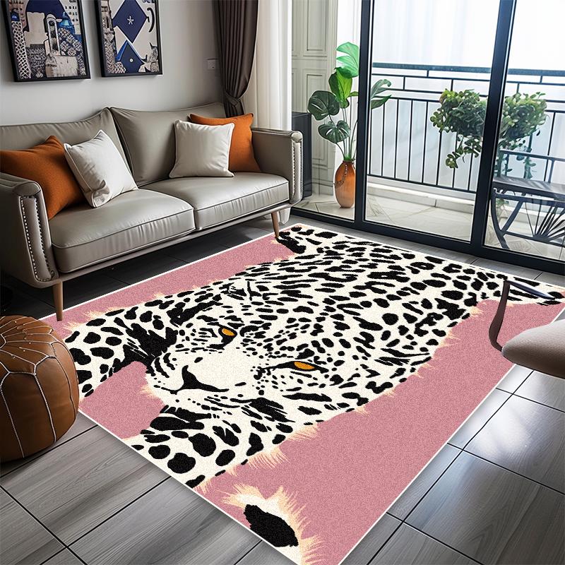 

Abstract Animal Carpet Living Room American Style Home Decoration Lint-free Rugs Bedroom Lounge Coffee Tables Non-slip Floor Mat 60x90cm