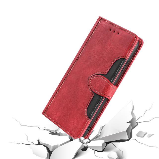 Telefondeksel til Samsung Galaxy S6 S7 Edge S8 S9 S10 S20 S21 Plus Ultra Fe Note 8 9 10 20 Lommebok Flip Lær Kortspor Bokdeksel