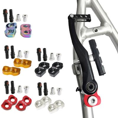 Faltrad V Bremse Verlängerung Adapter Set mit 10mm Montage Löcher Bike Brake Booster Sitze Geeignet für Rahmen oder Gabel