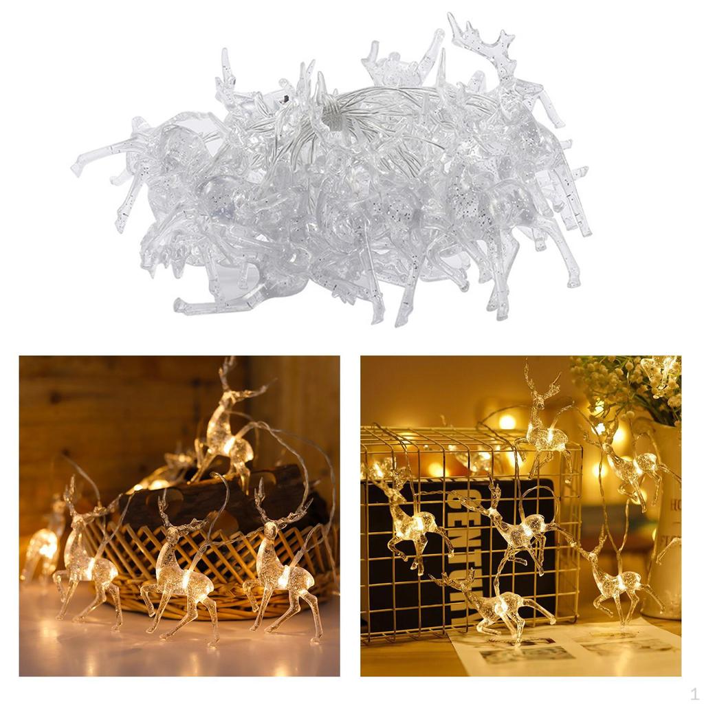 LED Reindeer Lights, indoor e outdoor Decoration Lights Lanterns Battery Powered