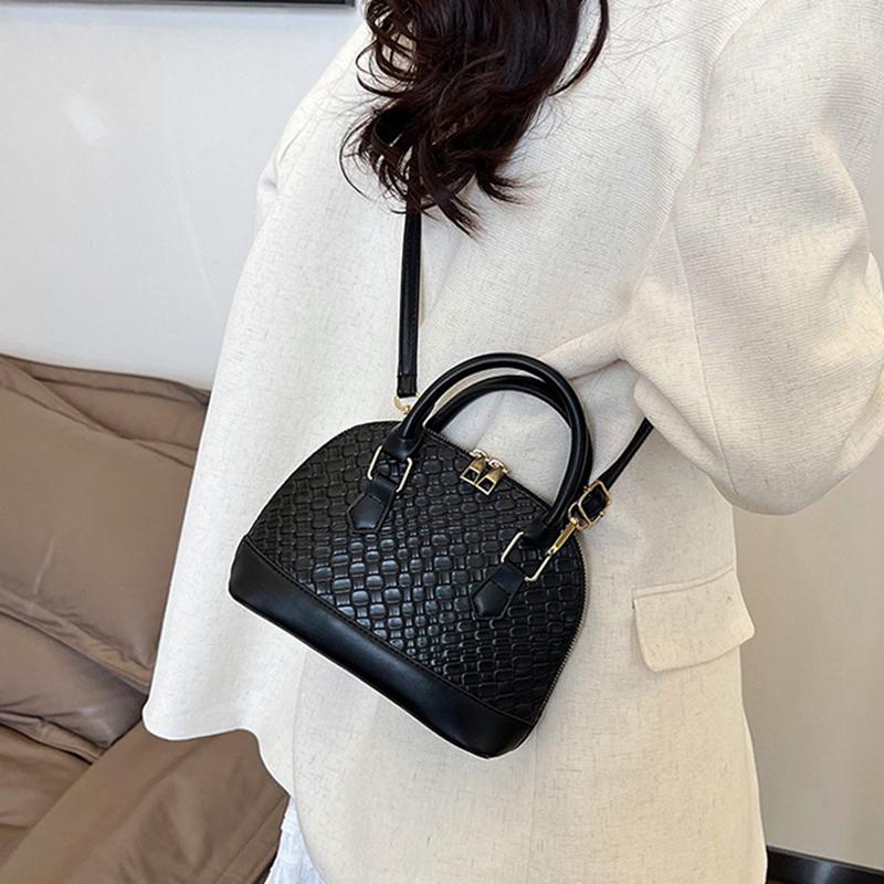 Yogodlns Women Shell Crossbody Bag New Trendy Retro Shoulder Handbag Simple Stylish Casual Commuter Purse