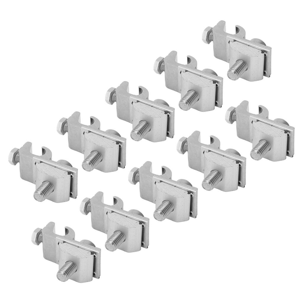 10Pcs Solar Mounting System Grounding Clip Lug Bracket Clamps Photovoltaic Support Parts