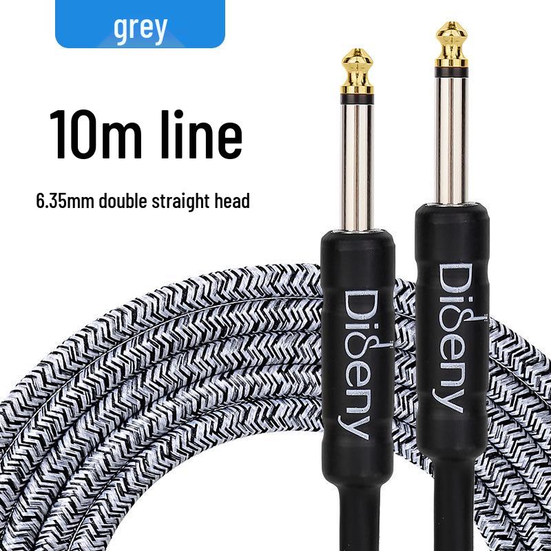 Noise-Cancelling 6.5mm Guitar Patch Cable - 3m/10m for Electric/Bass/Acoustic Amplifiers