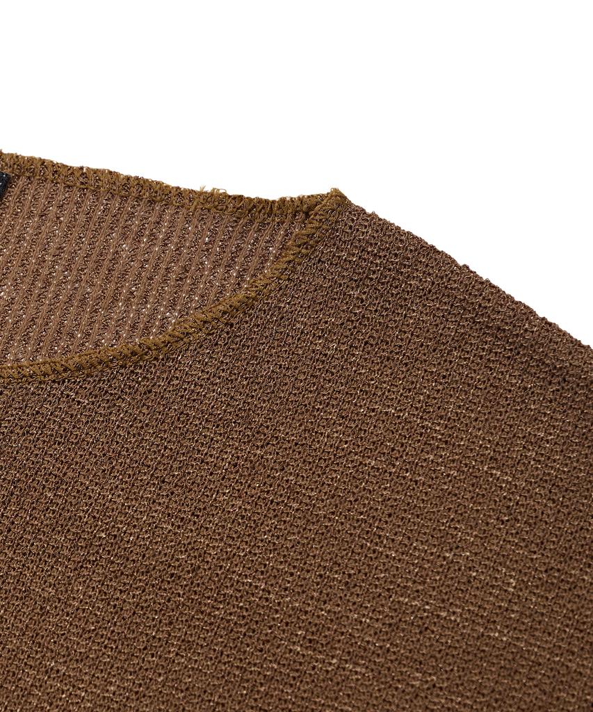 CARGOBROS Round Cut Summer Knit (Brown)