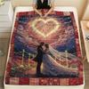 1 Stück Flanelldecke mit Cartoon-Druck, Hohe Qualität, Bequem für alle Jahreszeiten, Heimdekoration, Wärme und Komfort, Perfekt als Weihnachts- oder Geburtstagsgeschenk
