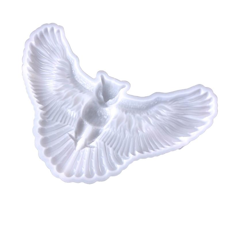 3D Animal Resin Mold Epoxy Resin Mold with Realistic Owl Shapes Fine Carved Silicone Mold for Wall Desktop Décoration