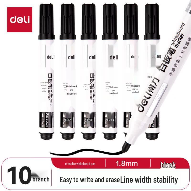 Deli Erasable Whiteboard Pen Set