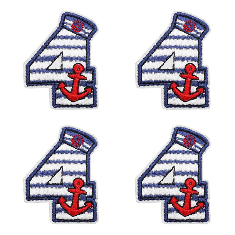 10pcs Luxury Cruise Ship Embroidery Patch Sea Trip Blue Whale Iron On Patches For Clothes Jackets Backpack Sew Stickers Badge 