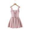 Sleeveless Chic Square Neck Mini Dress: 2026 Sexy Slimming Style