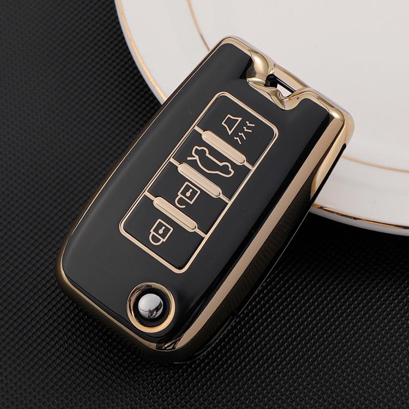 Key Cover for Dongfeng Venucia: Compatible with T90, D60, T60, and T70 Models чёрный