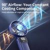 Portable Mini Foldable Desktop Fan: Rechargeable via TYPE-C, Comes with Lanyard, Customizable LOGO