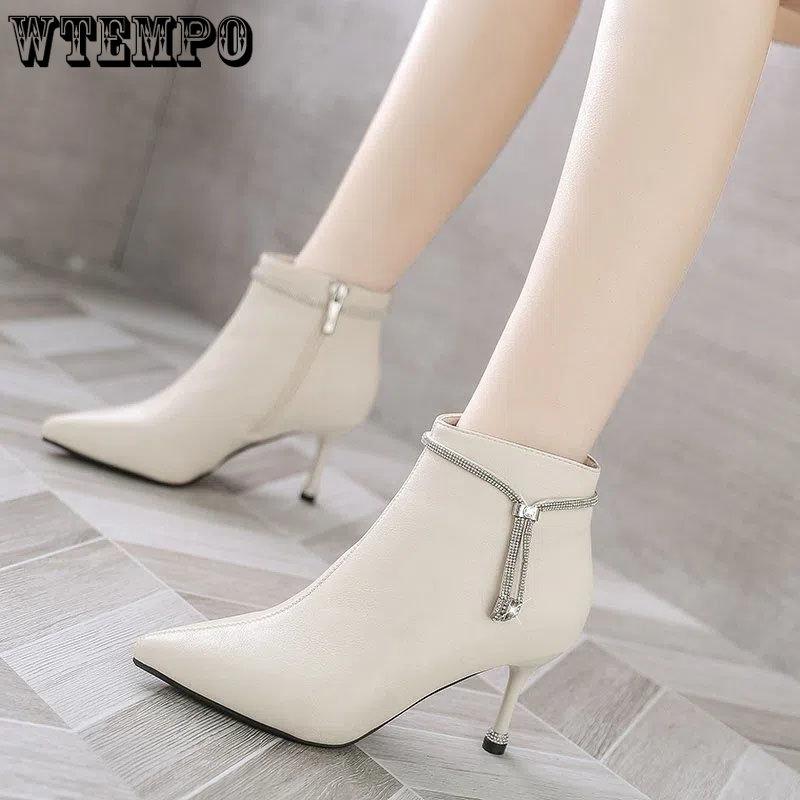 Женские ботинки с острым носком — фото 5