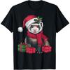 Xmas Holiday Santa Ferret Christmas T-Shirt