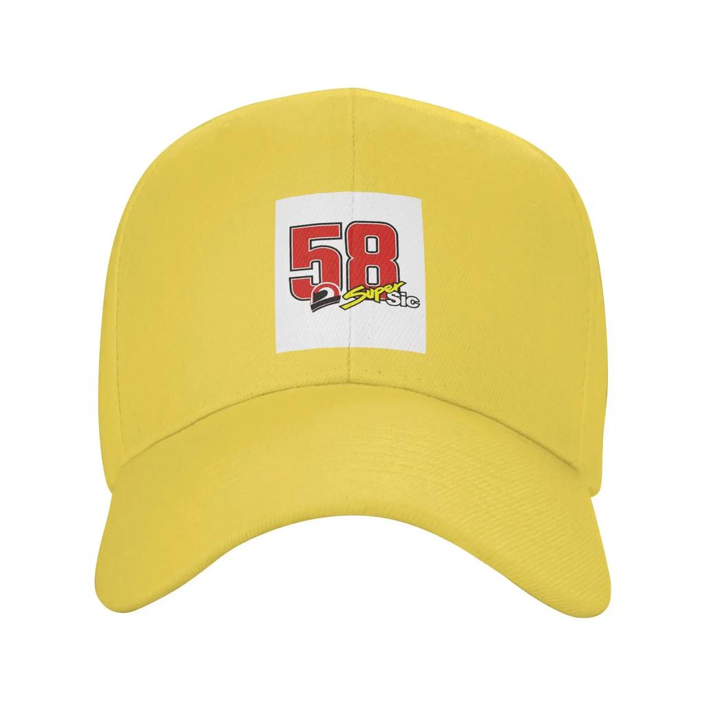 Unisex Baseball Hats Marco Simoncelli 58 Super Sic Outdoor Streetwear Summer Sports Baseball Caps Hip Hop Cap Casquette Hats