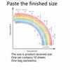 Glue-free Wall Sticker Rainbow Nordic Style Wall Sticker Living Room Girl Bedroom Background Decoration Self-adhesive Does Not Contain Pvc