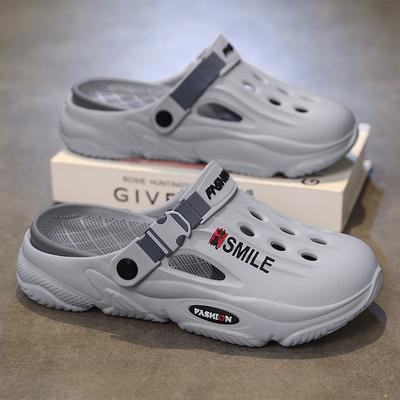 Herren Sommer Strandsandalen Unisex Lässige Garten Clogs Outdoor Weite Zehen Kreuzsandalen für Damen Rutschfeste Haus Duschslipper