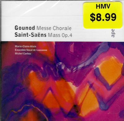 CD VERSCHIEDENE Gounod Messe Chorale SaintSaens 8573892352 APEX 2001 UK Klassik Gebraucht