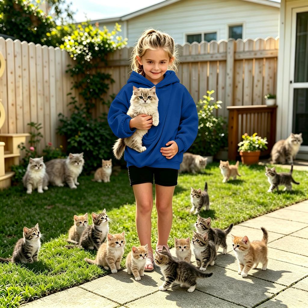 Sudadera con capucha de manga larga para niños y niñas, informal, cómoda, para otoño e invierno, sudadera con capucha sin cierre